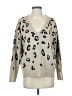 Cupcakes & Cashmere 100% Acrylic Animal Print Tan Pullover Sweater Size S - photo 1
