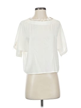 Michelle Mason Short Sleeve Silk Top