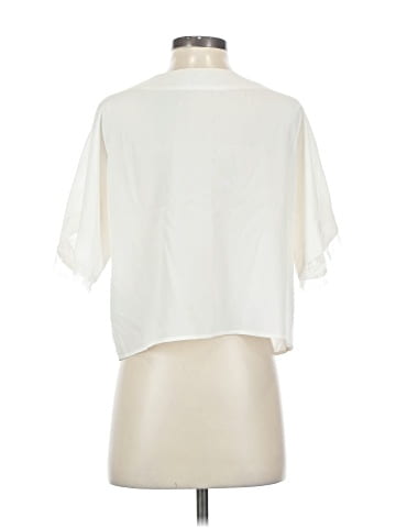Michelle Mason Short Sleeve Silk Top (view 2)