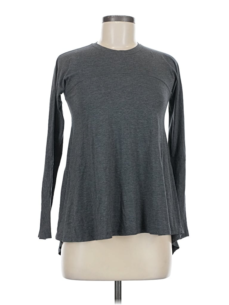 Pre-owned Lululemon Athletica Long Sleeve T-shirt In Gray