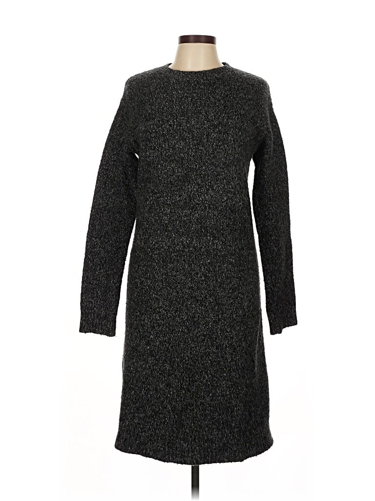 Pre-owned Uniqlo Casual Dress In Gray