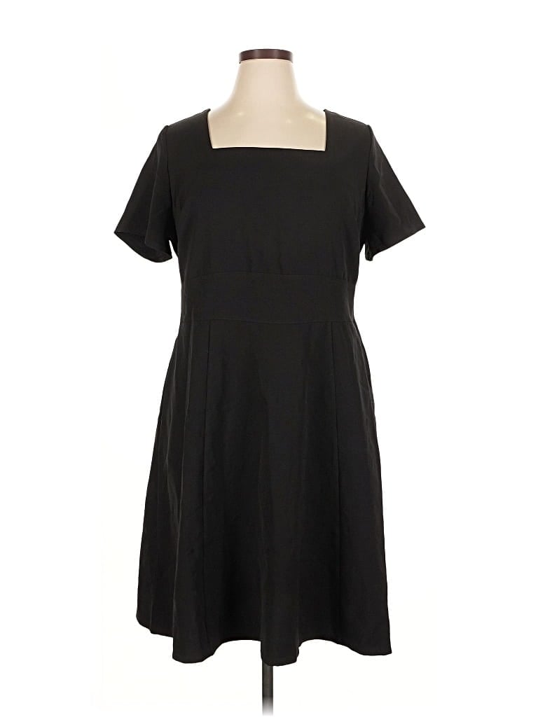 Pre-owned Lane Bryant Casual Dress In Black