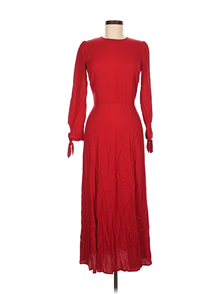 Pre-owned Reformation Casual Dress In Red