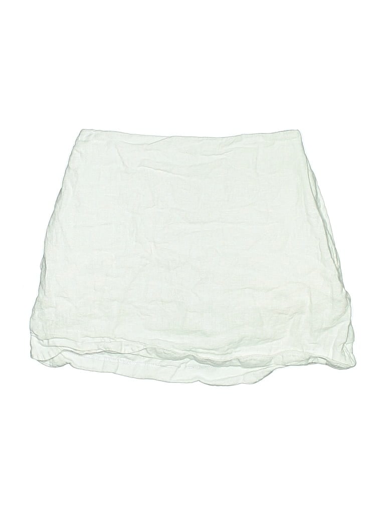 Pre-owned Abercrombie & Fitch Casual Skirt In White