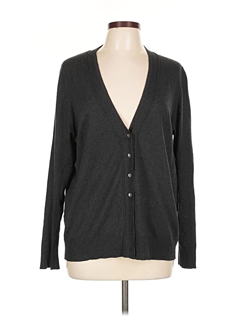 Pre-owned Eileen Fisher Cardigan Sweater In Gray