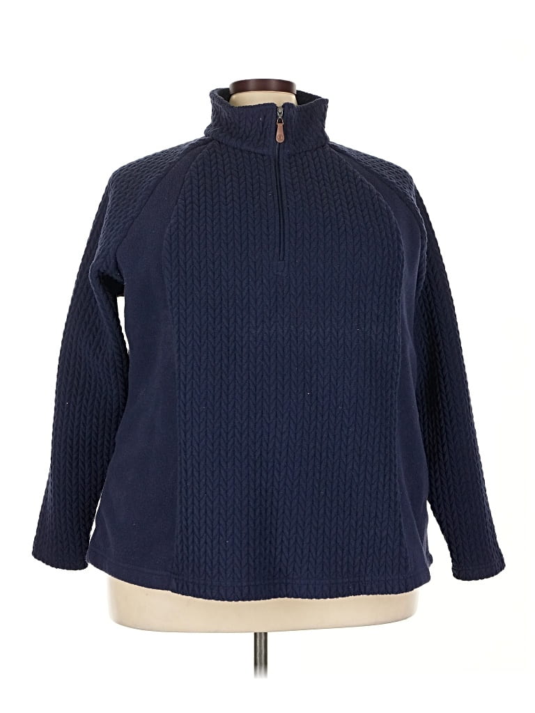 Pre-owned Lands' End Pullover Sweater In Blue
