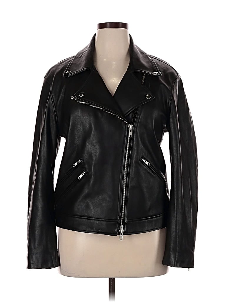 Pre-owned Rebecca Minkoff Leather Jacket In Black