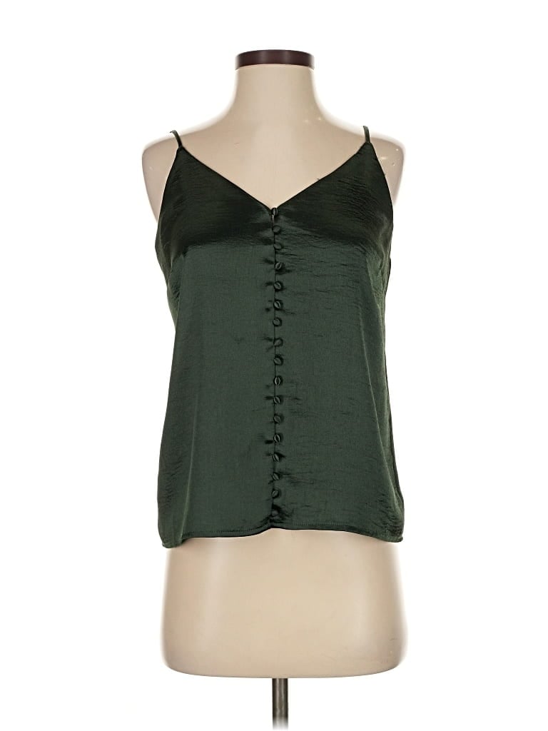 Pre-owned Lost + Wander Sleeveless Top Green Sweetheart Neckline Tops