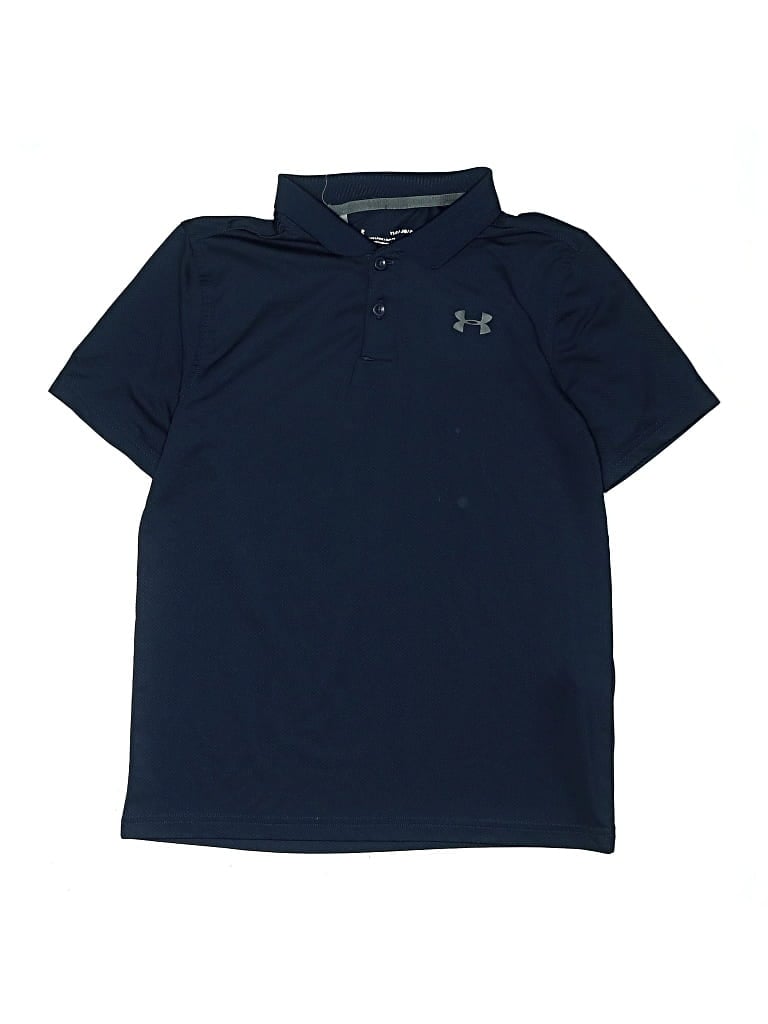 Pre-owned Under Armour Kids' Short Sleeve Polo Shirt In Blue