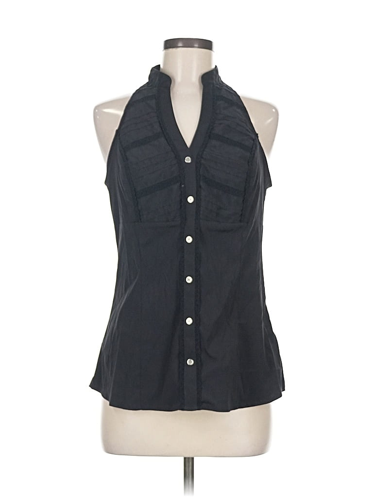 Pre-owned Express Sleeveless Blouse In Black