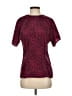 Michelle Stuart 100% Polyester Red Short Sleeve Blouse Size 2 - photo 1