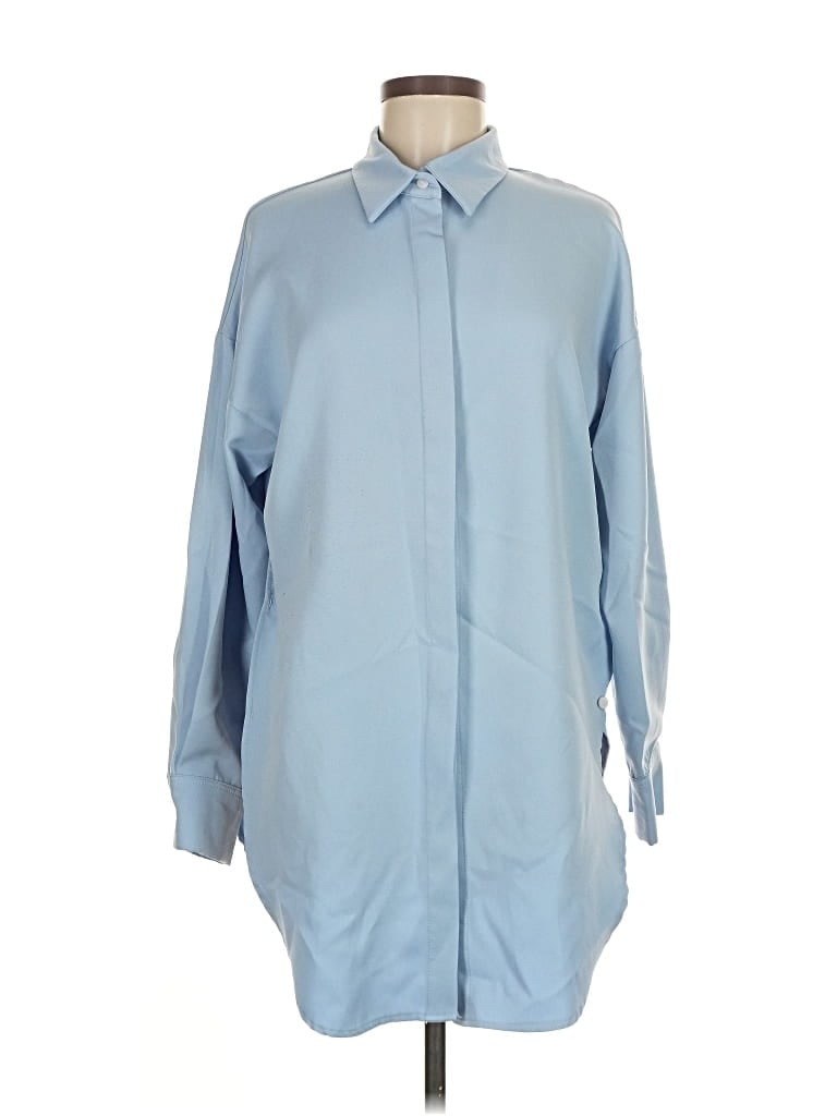 Pre-owned Mavi Long Sleeve Blouse In Blue