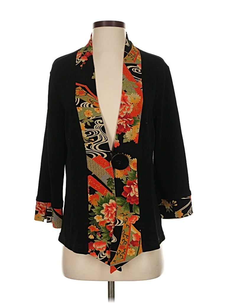 Pre-owned Soft Surroundings Kimono In Black