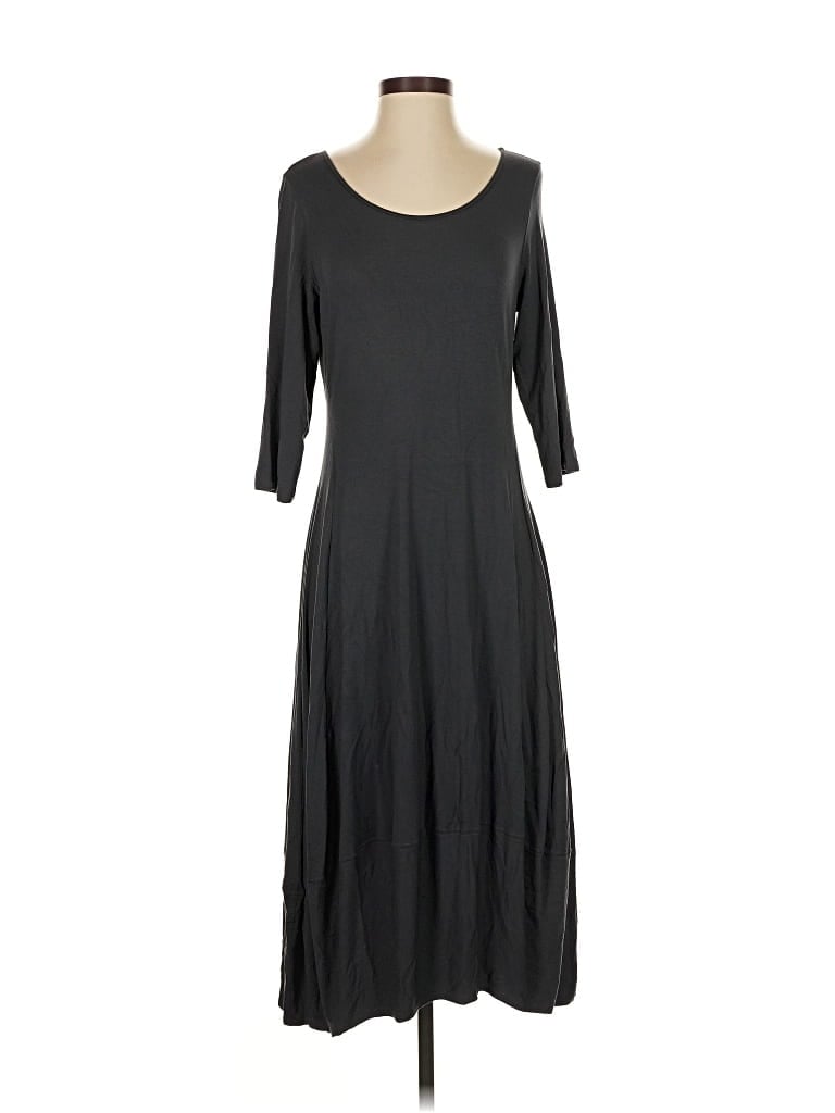 Pre-owned Eileen Fisher Casual Dress In Gray
