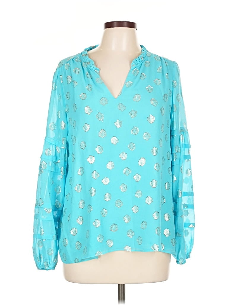 LILLY PULITZER Pre-owned 3/4 Sleeve Blouse In Blue