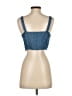 Rora 100% Tencel Blue Sleeveless Top Size 2 - photo 2