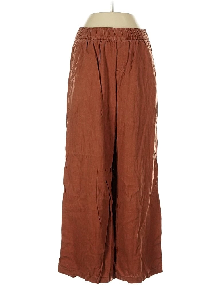 Pre-owned Old Navy Linen Pants In Brown