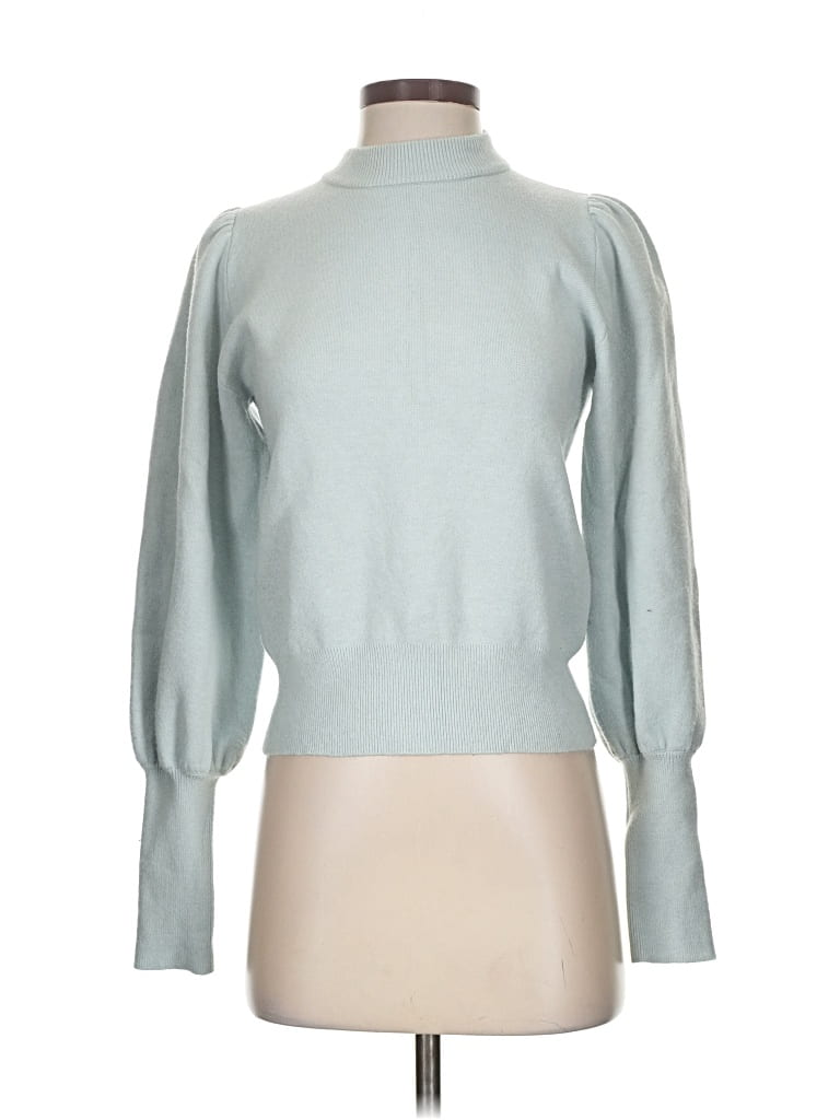 Pre-owned Zara Turtleneck Sweater In Blue