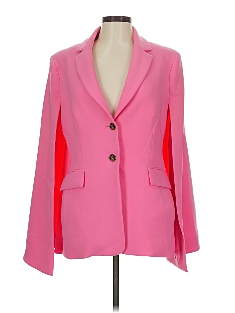Pre-owned Pearl By Lela Rose Blazer Jacket In Pink