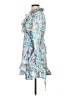 Bar III 100% Polyester Floral Blue Cocktail Dress Size XXS - photo 5