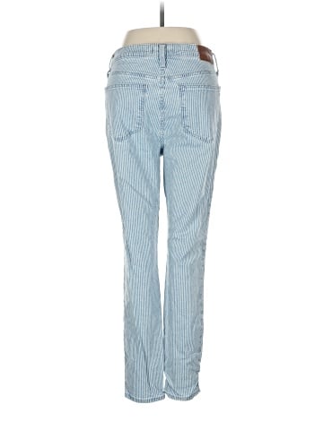 Madewell 10" High-Rise Skinny Crop Jeans in Piper Stripe (view 2)