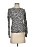 MICHAEL Michael Kors Animal Print Silver Pullover Sweater Size P (petite) - photo 1