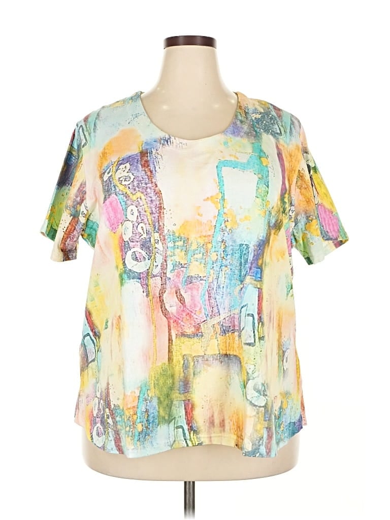 Pre-owned Parsley & Sage Short Sleeve T-shirt In Yellow