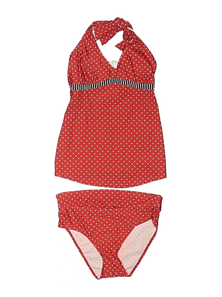 Pre-owned Jojo Maman Bébé Two Piece Swimsuit In Red