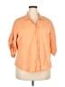 Karen Scott Orange 3/4 Sleeve Button-Down Shirt Size 2X - photo 1