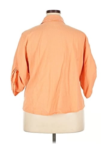 Karen Scott 3/4 Sleeve Button-Down Shirt (view 2)