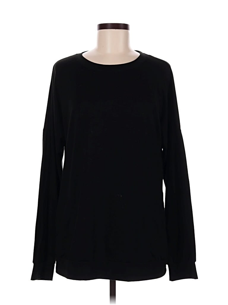 Pre-owned Unbranded Long Sleeve T-shirt In Black