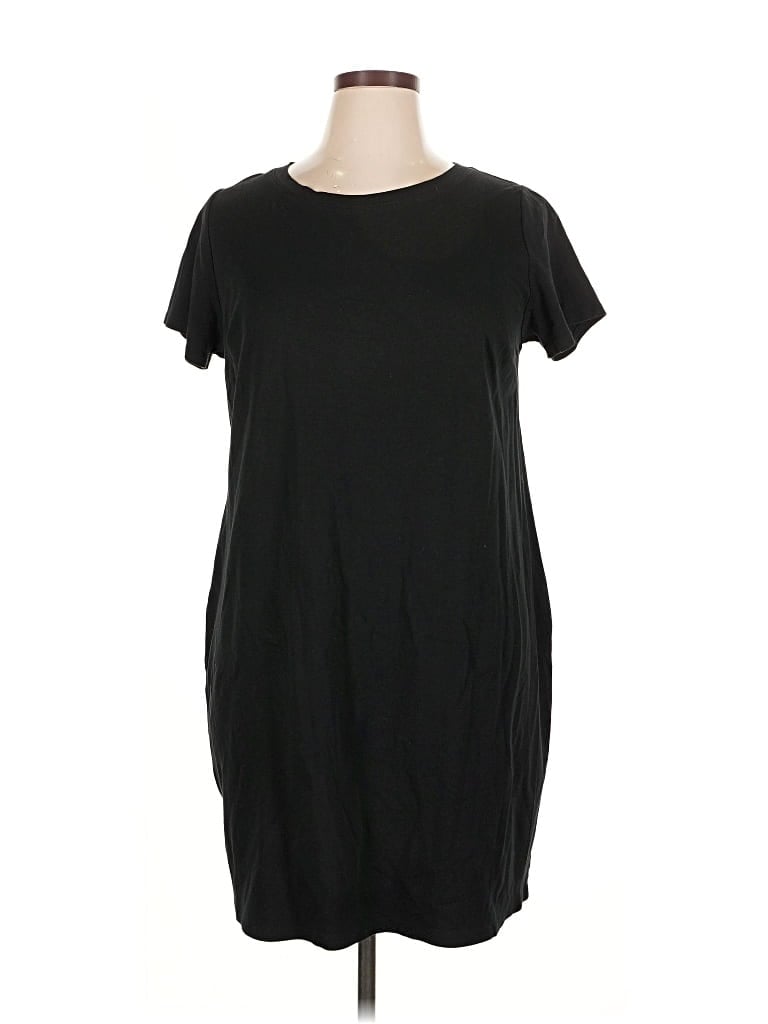 Pre-owned Ava & Viv Casual Dress In Black