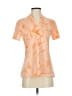 Nike 100% Polyester Orange Short Sleeve Polo Size S - photo 1