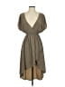 Lush 100% Polyester Solid Tan Cocktail Dress Size XS - photo 1