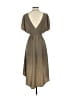 Lush 100% Polyester Solid Tan Cocktail Dress Size XS - photo 2