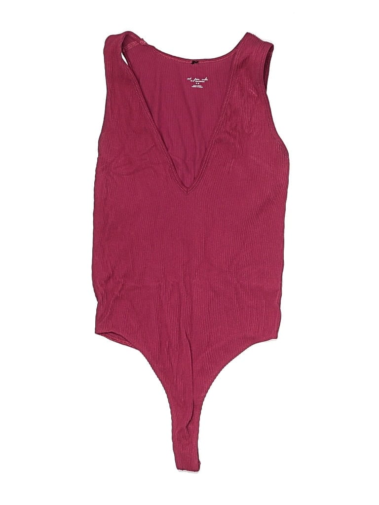 Pre-owned Out From Under Bodysuit In Burgundy