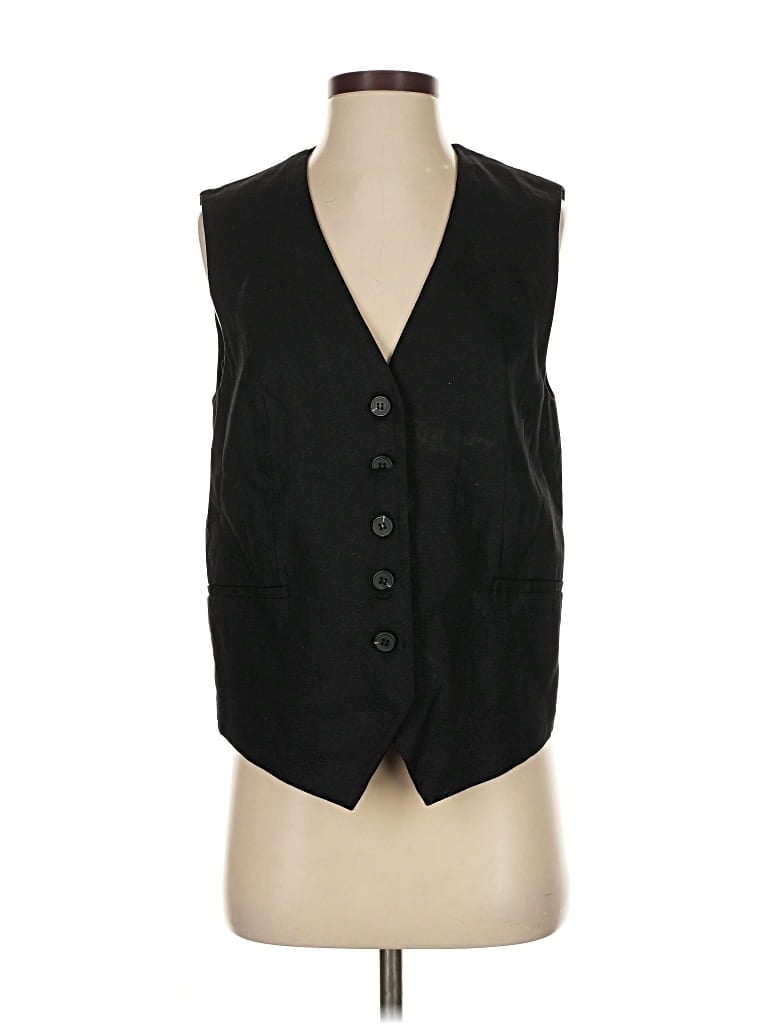 Zara Tuxedo Vest In Black