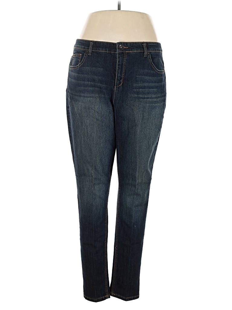 Pre-owned Ruff Hewn Jeans In Blue