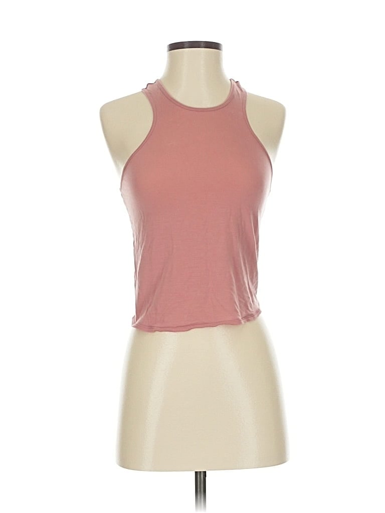 PARADE Pre-owned Tank Top Pink Halter Neckline Tops