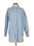 NIBI MTK 100% Cotton Blue Long Sleeve Button-Down Shirt Size XS - photo 1