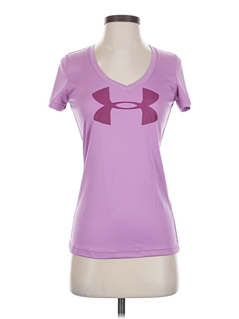 Pre-owned Under Armour Short Sleeve T-shirt In Purple