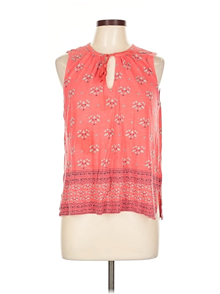 Click to view more detailed imagery on our partner's website Pre-owned Lucky Brand Sleeveless Blouse In Orange