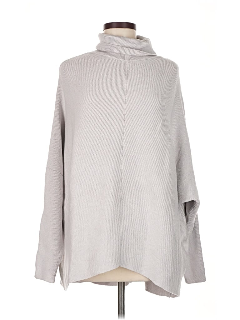 Pre-owned Unbranded Turtleneck Sweater In Gray