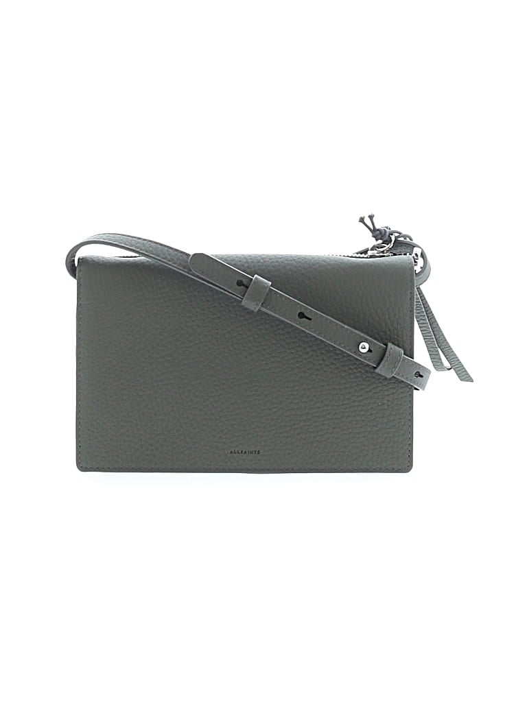 Pre-owned Allsaints Leather Clutch In Green
