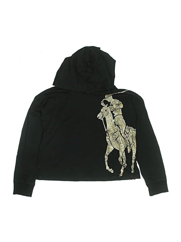 Pre-owned Polo By Ralph Lauren Kids' Zip Up Hoodie In Black