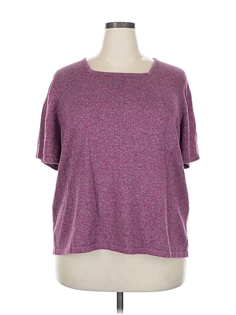 Pre-owned Liz & Me Short Sleeve T-shirt In Purple