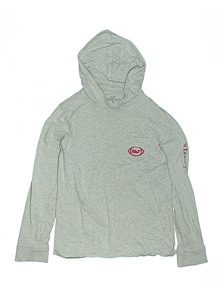 Pre-owned Vineyard Vines Kids' Pullover Hoodie In Gray