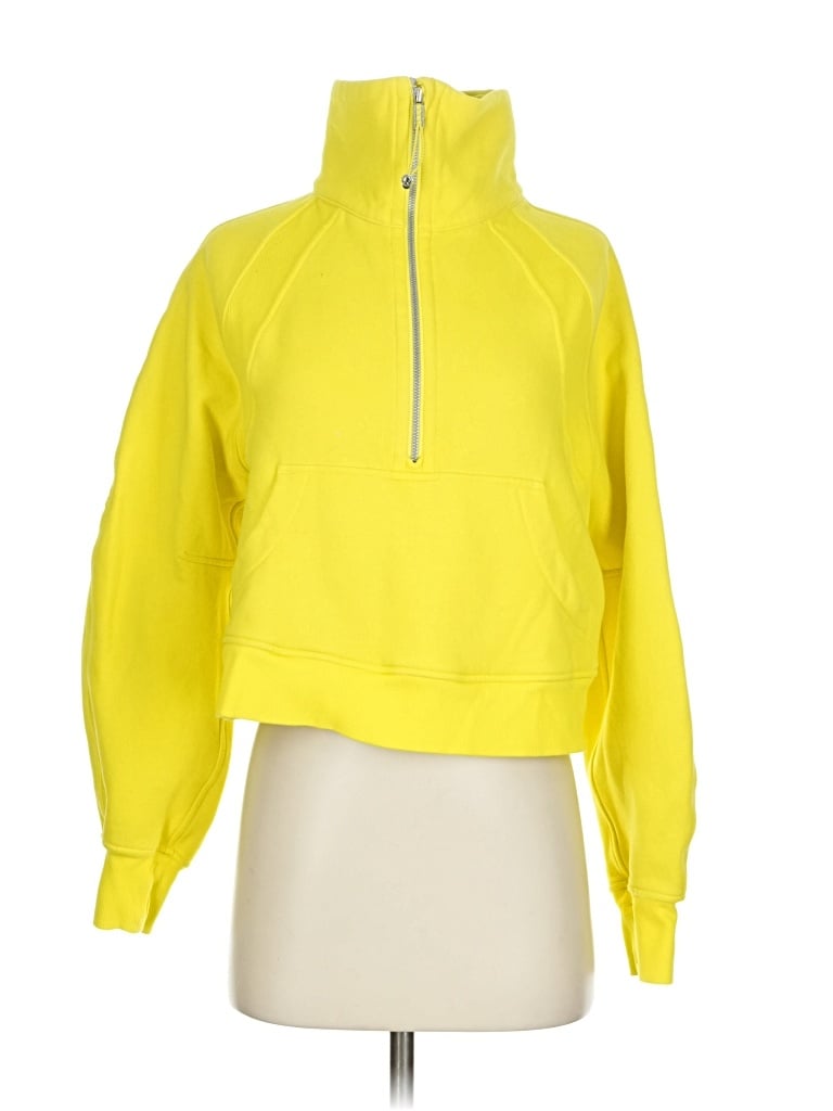 Pre-owned Lululemon Athletica Sweatshirt In Yellow