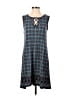 Max Studio Argyle Blue Casual Dress Size S - photo 1