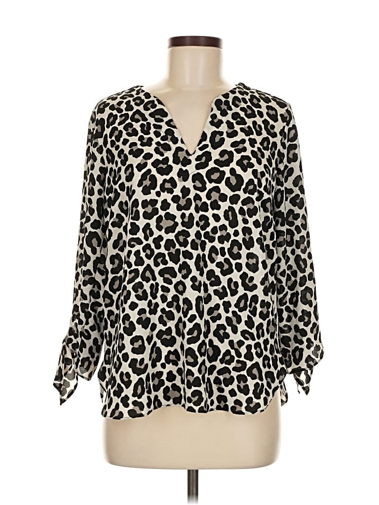 Pre-owned Michael Michael Kors 3/4 Sleeve Blouse In White